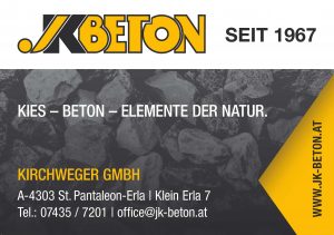 Kirchweger Beton: Kies - Beton - Elemente der Natur, Kirchweger GmbH St. Pantaleon-Erla